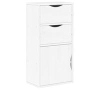 ULUYYUC Armadio Dispensa Credenza Soggiorno Moderno Mobiletti Cucina Mobiletto Bagno - Armadietto Laterale con Cassetti ODDA Bianco 40x24x79 cm per Cucina Salotto Camera Da Letto Lavanderia