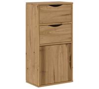 ULUYYUC Armadio Dispensa Credenza Soggiorno Moderno Mobiletti Cucina Mobiletto Bagno - Armadietto Laterale con Cassetti ODDA 40x24x79 cm Legno di Pino per Cucina Salotto Camera Da Letto Lavanderia