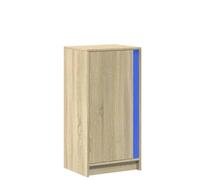 ULUYYUC Buffet Cucina Vetrina Soggiorno Entrata Mobile Ingresso Moderno Credenze Cucina - Credenza con LED Rovere Sonoma 42,5x34x85 cm Legno Multistrato per Ufficio Salotto Ingresso Soggiorno