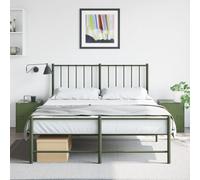 ULUYYUC Comodini Camera da Letto 2 Pezzi Verde Oliva in Acciaio Laminato a Freddo, Design Elegante con Ampio Spazio Portaoggetti, Dimensioni 34,5x39x44 cm per Arredamento Moderno