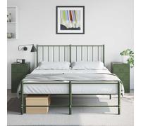 ULUYYUC Comodini da Letto 2 Pezzi Verde Oliva Acciaio Laminato a Freddo 34,5x39x62 cm con 3 Cassetti Mobile Salvaspazio Moderno per Camera