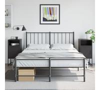 ULUYYUC Comodini Neri in Acciaio 2 Pezzi 36x39x78 cm Design Industriale Multifunzionale per Camera da Letto Salotto o Studio con Ampio Spazio di Stoccaggio