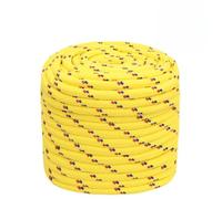 ULUYYUC Corda per barca, giallo, 18 mm, 50 m, in polipropilene, multiuso, corda da ormeggio
