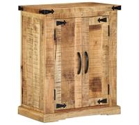 ULUYYUC Credenza Cucina Salvaspazio Mobiletto Cucina Salvaspazio Mobile Cucina Salvaspazio Credenza Moderna - Mobile da Soggiorno 55x35x70 cm Legno Massello di Mango Grezzo per Ufficio Salotto