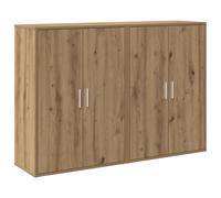 ULUYYUC Dispensa Cucina Salvaspazio Madia Soggiorno Moderna Vetrina Soggiorno Mobiletto Bagno - Sideboards 2 pcs Rovere artigianale 60x31x84 cm Legno ingegnerizzato per Bagno Corridoio Ingresso