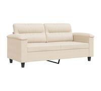 ULUYYUC Divano a 2 posti, larghezza della seduta, 140 cm, moderno divano imbottito in microfibra con struttura in metallo, comodo divano per soggiorno, angolo lettura e ufficio, 170 x 77 x 80 cm