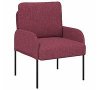 ULUYYUC Divano moderno rosso vinaccia, larghezza della seduta 55 cm, divano imbottito compatto con gambe in metallo e cuscini a toro, poltroncina di design per soggiorno e ufficio, divano minimalista
