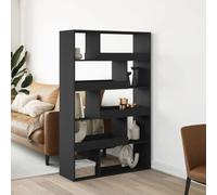 ULUYYUC Divisorio Stanza Nero Scaffale Libreria con 10 Ripiani 100x33x156.5 cm in Truciolato per Ambienti Domestici Ufficio Soggiorno Design Elegante e Funzionale