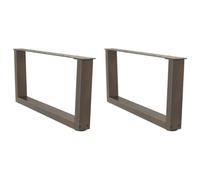 ULUYYUC Gambe per tavolino da caffè a forma di V, 2 pezzi, 70 x 30 - 31,3 cm, in acciaio verniciato a polvere, piedini regolabili in altezza, design moderno, robusto e durevole, per soggiorno, ufficio