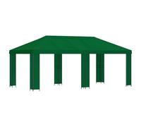 ULUYYUC Gazebo da giardino, 6 x 3 m, verde, in metallo | Generoso dispenser di ombra per terrazza e cortile, la struttura del tetto ben studiata garantisce la circolazione dell'aria