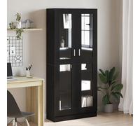 ULUYYUC Libreria Moderna in Legno Ingegnerizzato Nero 82,5x30,5x185 cm con Ripiani Regolabili e 10 Scomparti, Design Elegante per Soggiorno Ufficio Studio, per Libri e Oggetti Decorativi