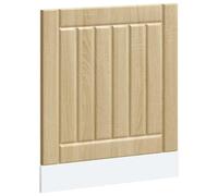 ULUYYUC Lucca Sonoma - Mascherina per lavastoviglie in legno di quercia 60 x 1,5 x 67 cm, robusto e resistente all'umidità, design moderno per isola della cucina, angolo cottura e cucina da incasso