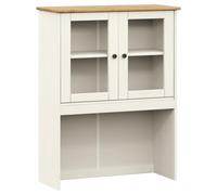 ULUYYUC Madia Cucina Mobiletto Cucina Salvaspazio Mobiletto Bagno Entrata Mobile Ingresso Moderno - Piano Comò VIGO Bianco 78x30x100 cm in Legno Massello di Pino per Lavanderia Corridoio