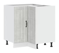 ULUYYUC Mobile angolare Lucca 75,5 x 75,5 x 81,5 cm, materiale in legno con portata di 70 kg, piedini regolabili, mobiletto moderno da cucina, piccolo angolo cottura per cucine moderne