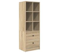 ULUYYUC Mobile da Bagno Credenza Soggiorno Moderno Mobile Basso Soggiorno Entrata Mobile Ingresso Moderno - Unità di Shelving in Rovere di Sonoma Rovere di Sonoma MDF Grande per Camera Da Letto