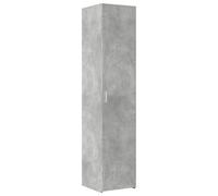 ULUYYUC Mobile da Bagno Mobile Cucina Salvaspazio Mobiletto da Esterno Credenze Cucina - Credenza Grigio Cemento 40x42,5x185 cm in Legno Multistrato per Salotto Bagno Lavanderia Ufficio