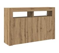 ULUYYUC Mobile Tv Soggiorno Mobile Credenza Cucina Mobiletto Bagno Mobile Basso Soggiorno - Credenza Rovere Artigianale Legno Ingegnerizzato 116 x 30 x 75 cm per Soggiorno Corridoio Ingresso Salotto