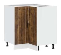 ULUYYUC Mobiletto angolare Lucca da cucina, 75,5 x 75,5 x 81,5 cm, con ampio spazio e piedini regolabili, per piccole cucine moderne e singole cucine
