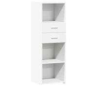 ULUYYUC Mobiletto da Cucina Vetrina Soggiorno Mobile Basso Soggiorno Armadietto Salvaspazio - Credenza Bianca 40x42,5x124 cm in Legno Multistrato per Lavanderia Soggiorno Bagno Ingresso