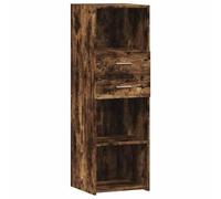 ULUYYUC Mobiletto da Cucina Vetrina Soggiorno Mobile Basso Soggiorno Armadietto Salvaspazio - Credenza Rovere Sonoma 40x42,5x124 cm in Legno Multistrato per Lavanderia Soggiorno Bagno Ingresso