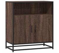 ULUYYUC Mobiletto da Cucina Vetrina Soggiorno Mobile Basso Soggiorno Armadietto Salvaspazio - Credenza Rovere Marrone 68x35x76 cm in Legno Multistrato per Ingresso Camera Da Letto Lavanderia