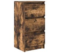 ULUYYUC Mobiletto da Cucina Vetrina Soggiorno Mobiletto Bagno Credenze Cucina - Credenza Rovere Fumo 37,5x35x76 cm in Legno Multistrato per Lavanderia Soggiorno Ingresso Cucina