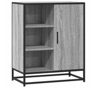 ULUYYUC Mobiletto per Cucina Madia Soggiorno Moderna Mobile Basso Soggiorno Mobiletto da Cucina - Credenza Grigio Sonoma 62x35x76 cm in Legno Multistrato per Soggiorno Bagno Ingresso Salotto