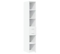 ULUYYUC Mobiletto per Cucina Mobile Credenza Cucina Mobiletti Cucina Madia Moderna - Credenza Bianca 30x42,5x185 cm in Legno Multistrato per Cucina Camera Da Letto Bagno Ingresso