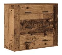 ULUYYUC Mobiletto per Cucina Mobile Credenza Cucina Mobiletti Cucina Madia Moderna - Credenza Legno Vecchio 80x33x70 cm in Truciolato per Camera Da Letto Cucina Ufficio Ingresso