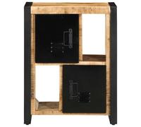 ULUYYUC Mobiletto per Cucina Mobiletti Cucina Mobiletto da Esterno Armadietto Salvaspazio - Credenza 55x35x70 cm in Legno Massello di Mango Grezzo per Ufficio Cucina Salotto Corridoio