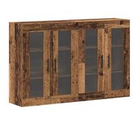 ULUYYUC Mobiletto Soggiorno Credenza Soggiorno Moderno Mobiletti Cucina Mobiletto da Esterno - Armadi a Muro 2 pezzi Legno Vecchio 69.5x34x90 cm Legno Ingegnerizzato per Ingresso Camera Da Letto