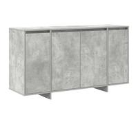 ULUYYUC Mobiletto Soggiorno Credenza Soggiorno Moderno Mobiletti Cucina Mobiletto da Esterno - Credenza Grigia in Cemento Grigio cemento Legno ingegnerizzato per Ufficio Ingresso Bagno