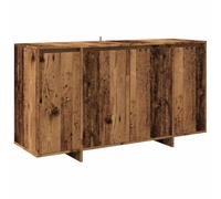 ULUYYUC Mobiletto Soggiorno Madia Soggiorno Moderna Mobile Cucina Salvaspazio Buffet Cucina - Credenza Legno Antico 135x41x75 cm in Truciolato per Soggiorno Ingresso Lavanderia Salotto
