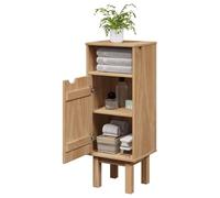 ULUYYUC OTTA Mobile da bagno in pino massiccio, 35 x 30 x 90 cm, con pratica porta e ampio spazio per bagno, cucina, corridoio
