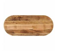 ULUYYUC Piano Tavolo, Piani In Vetro Piani Pieghevoli Piano Adatto per Scrivania Da Ufficio Tavolini Da Caffè Tavoli Per Il Tempo Libero 80x40x2,5 cm Ovale Legno Massello Grezzo di Mango