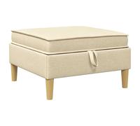 ULUYYUC Pouf moderno con vano portaoggetti, pouf quadrato in tessuto imbottito, versatile sgabello per il soggiorno, contenitore per coperte e riviste, cubo