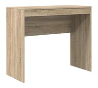 ULUYYUC Scrivania Sonoma Rovere 90 x 40 x 76 cm piccolo robusto legno Mini Computer Desk Design Moderno Salvaspazio per Home Office Soggiorno Gaming Lernecke
