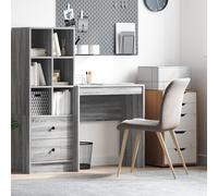 ULUYYUC Scrivania Ufficio Grigio Sonoma Truciolare 70x40x76cm con Cassetto Design Semplice Moderno per Ufficio Domestico Studio Salvaspazio