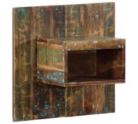 ULUYYUC Set comodino in legno massello vecchio multicolore, 50 x 27 x 50 cm, offre spazio e montaggio a parete per camera da letto moderna, credenza o piccolo tavolino in soggiorno e corridoio