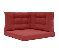 ULUYYUC Set di 3 cuscini per divano per esterni, comodi cuscini per pallet e lounge in poliestere, 80 x 80 cm, con cuscini per schienale e cuscini laterali, per il giardino