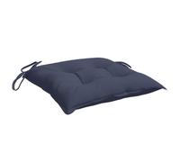 ULUYYUC Set di 6 cuscini per sedia, blu navy, 40 x 40 x 7 cm, comodi cuscini da seduta in tessuto Oxford con cordoncini di fissaggio, per sedie da giardino, mobili da balcone e sedie da pranzo
