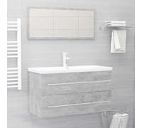ULUYYUC Set di mobili da bagno, 90 x 38,5 cm, in legno a specchio e lavabo con cassetto, divertimento moderno per piccoli bagni, corridoio e WC per ospiti