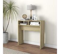 ULUYYUC Tavolino Consolle, Tavolino Da Salotto Tavolino Da Divano Tavolino Da Caffè Tavolo Salotto Rovere Sonoma 78x30x80cm in Legno Multistrato