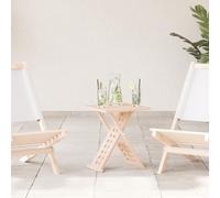 ULUYYUC Tavolino Pieghevole in Legno Massello 33x33x40,5 cm Quadrato Beige per Interni Esterni Soggiorno Balcone Design Moderno Salvaspazio