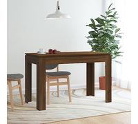 ULUYYUC Tavolo da Pranzo Rovere Marrone 120x60x76 cm Legno Multistrato, Bar, a Libro, Allungabile - Per Cucina, Esterni, Soggiorno