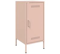 ULUYYUC Vetrinetta Soggiorno Mobiletto Cucina Salvaspazio Mobiletto Bagno Mobile Basso Soggiorno - Credenza Rosa 36x39x79 cm in Acciaio per Ingresso Cucina Ufficio Lavanderia
