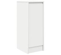ULUYYUC Vetrinetta Soggiorno Mobiletto Cucina Salvaspazio Vetrina Soggiorno Armadietto Salvaspazio - Credenza Bianca 29,5x34x76 cm in Legno Multistrato per Camera Da Letto Ufficio Salotto
