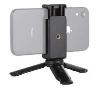 Uluz mini treppiede + supporto del morsetto staffa di plastica, per iPhone, Galaxy, Huawei, Xiaomi, Sony, HTC, Google e altri smartphone