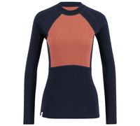 Ulvang Peak Map Crew, maglia intima da sci da donna, blu scuro/rosa 38(M) Navy Blue/Mineral Red