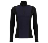 Ulvang Peak Map Half Zip, maglia intima da sci, uomo, nero/blu scuro S(48) Black/Navy Blue